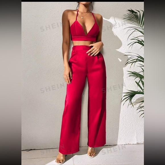 Red two piece co-ord set - Picture 3 of 6